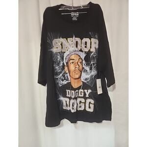 Dogg Supply by Snoop Dogg Graphic T-Shirt Mens 2XL Black Rap Tee New